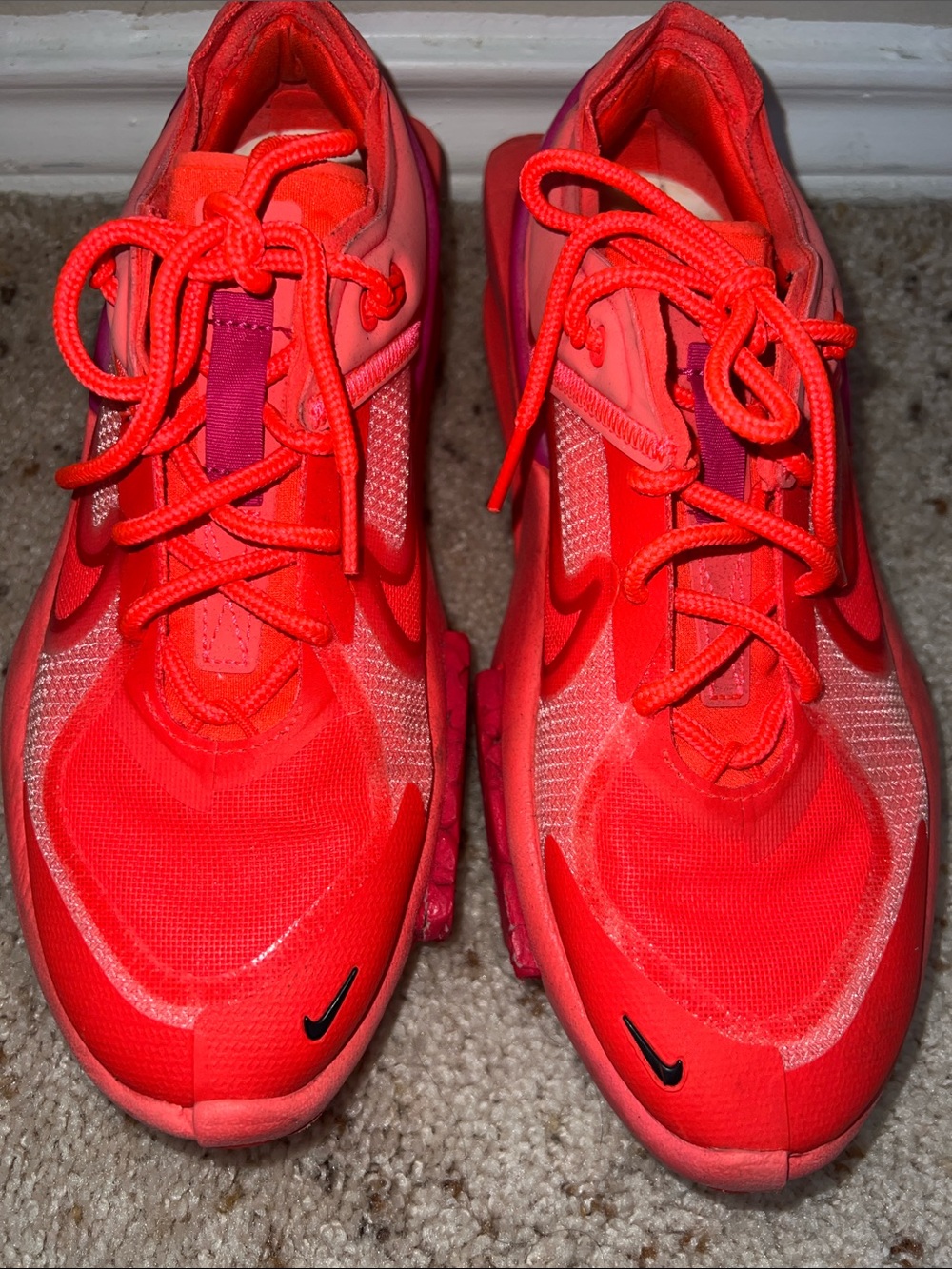 Nike Women's Athletic Shoes Bright Coral Pink & Purple Accents